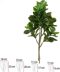 Planta Artificial Arvore Ficus Lyrata Real Toque X82 Verde 1,5m